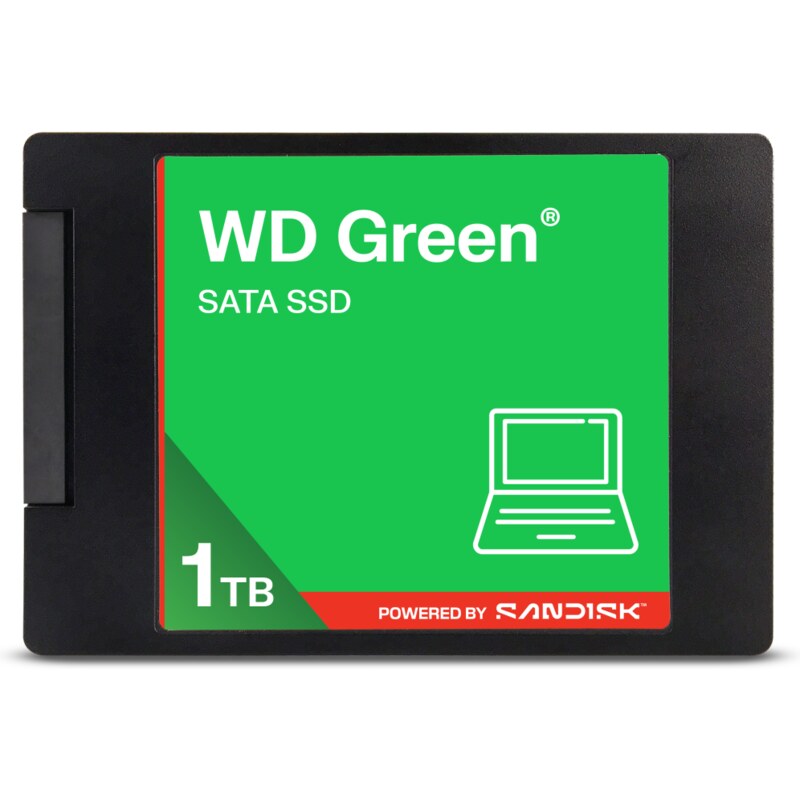 Western Digital Green WDS100T5G0A 1 TB 2.5" Serial ATA III 3D NAND