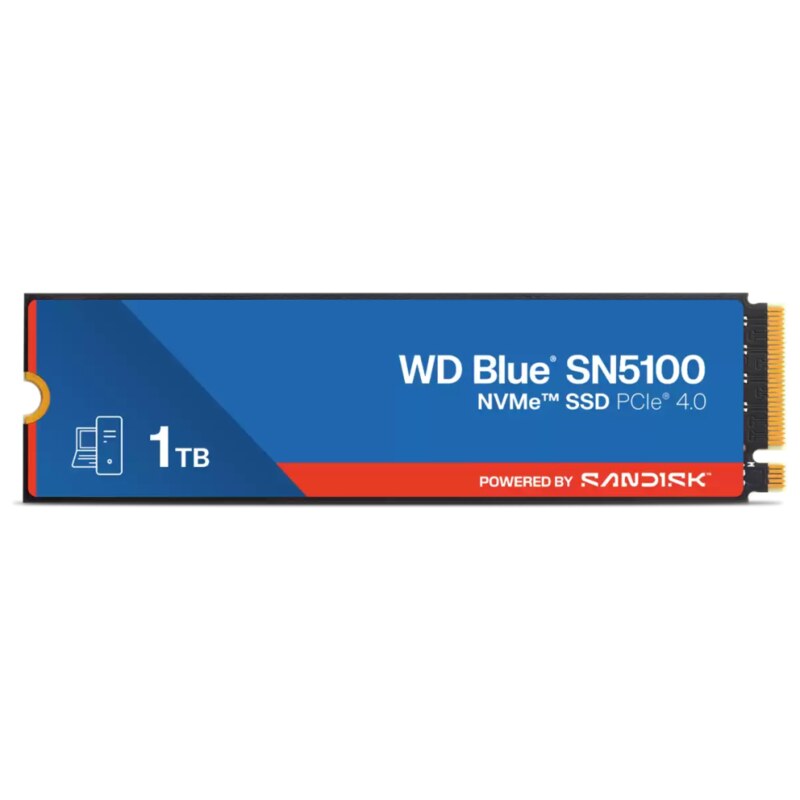 Western Digital WD Blue SN5100 1 TB M.2 PCI Express 4.0 NVMe QLC 3D NAND