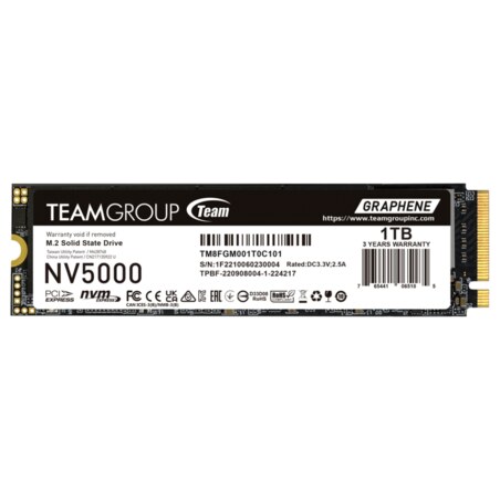 Team Group NV5000 1 TB M.2 PCI Express 4.0 NVMe 3D NAND