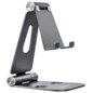 AISENS Soporte De Sobremesa Tamaño XL Ajustable (2 Pivotes) Para Movil / Tablet, Gris