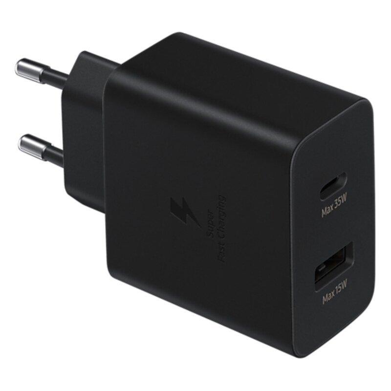 Samsung EP-TA220NBEGEU cargador de dispositivo móvil Auriculares, Auriculares, Portátil, Smartphone, Reloj inteligente, Tableta 