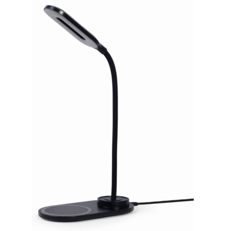 Gembird TA-WPC10-LED-01 cargador de dispositivo móvil Smartphone Negro CC Cargador inalámbrico Interior