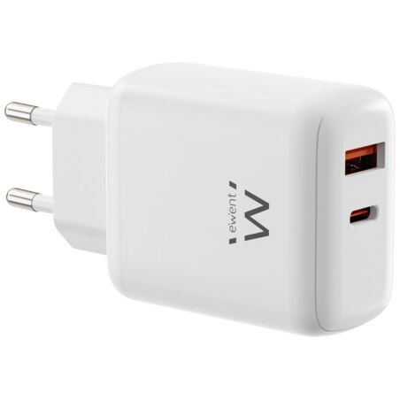 Ewent EW1329 cargador de dispositivo móvil Universal Blanco Corriente alterna Carga rápida Interior