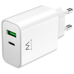 Ewent EW1325_R1 cargador de dispositivo móvil Universal Blanco Corriente alterna Carga rápida Interior