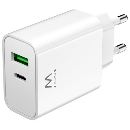 Ewent EW1325_R1 cargador de dispositivo móvil Universal Blanco Corriente alterna Carga rápida Interior