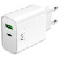 Ewent EW1325_R1 cargador de dispositivo móvil Universal Blanco Corriente alterna Carga rápida Interior