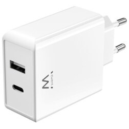 Ewent EW1328 cargador de dispositivo móvil Universal Blanco Corriente alterna Carga rápida Interior