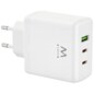 Ewent EW1333 cargador de dispositivo móvil Universal Blanco Corriente alterna Carga rápida Interior