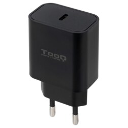 TooQ Cargador de Pared USB-C PD20W, Negro