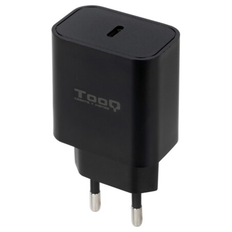 TooQ Cargador de Pared USB-C PD20W, Negro
