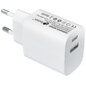 Leotec Cargador 20W 1xUSB-C PD + 1x USB-A Blanco