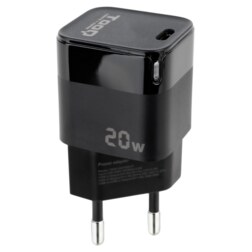 TooQ TQWC-PD20 cargador de dispositivo móvil Universal Negro Corriente alterna Carga rápida Interior