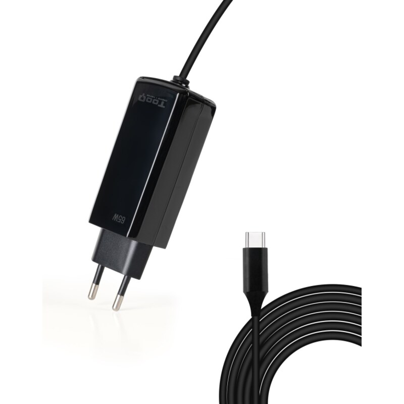 TooQ TQLC-USBCGAN65PD-C cargador de dispositivo móvil Portátil, Universal Corriente alterna Interior
