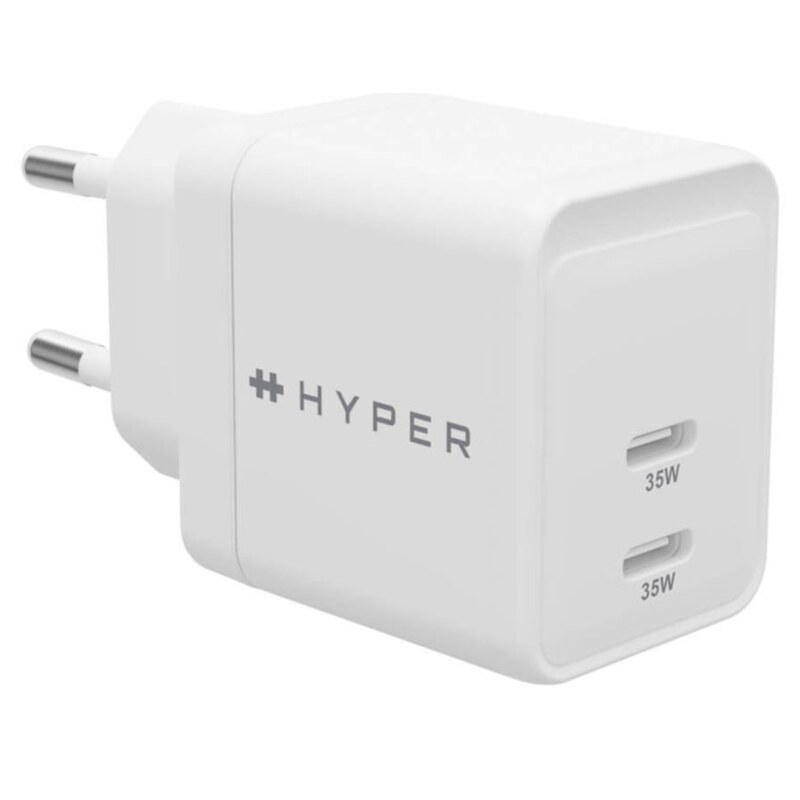 HYPER HJG35EU cargador de dispositivo móvil Auriculares, Auriculares, Smartphone, Ver Blanco Corriente alterna Carga rápida Inte