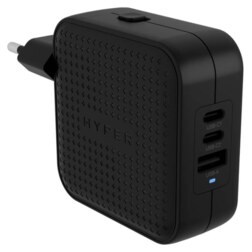 HYPER HJ1003BKWWGL cargador de dispositivo móvil Portátil, Smartphone, Tableta Negro Corriente alterna Carga rápida Interior