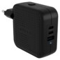 HYPER HJ1003BKWWGL cargador de dispositivo móvil Portátil, Smartphone, Tableta Negro Corriente alterna Carga rápida Interior