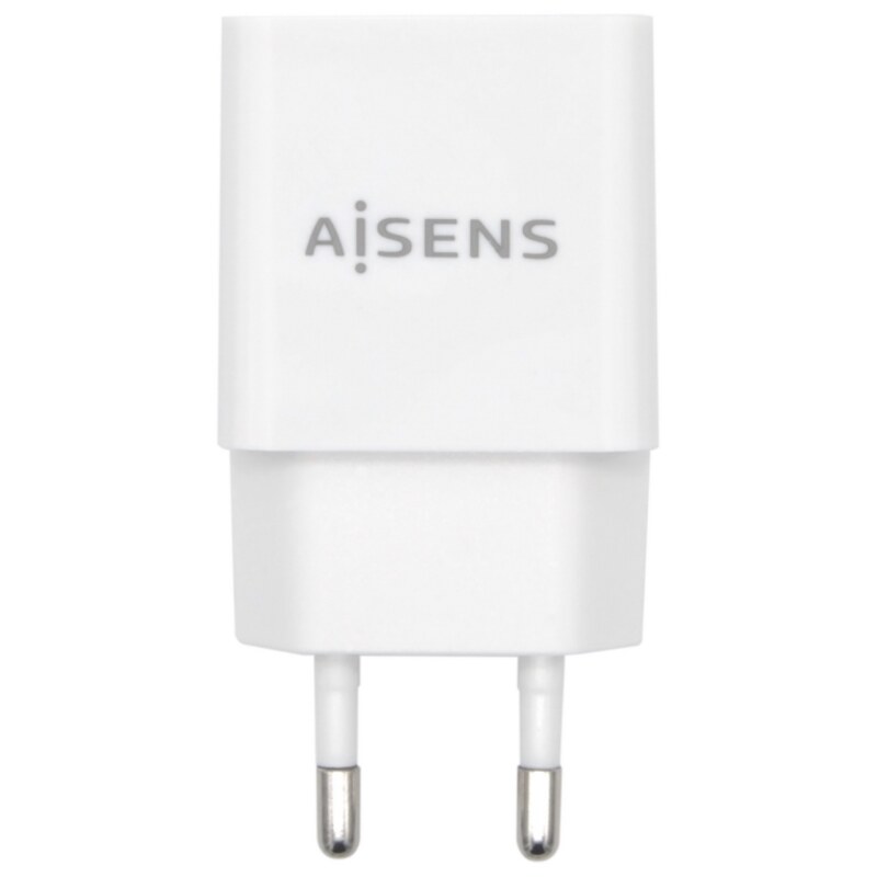 AISENS Cargador USB 10W Alta Eficiencia, 5V/2A, Blanco