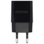 AISENS Cargador USB 10W Alta Eficiencia, 5V/2A, Negro