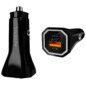 AISENS Cargador de Coche 38W,1XUSB-C PD3.0 20W,1XUSB-A QC3.0 18W, Negro