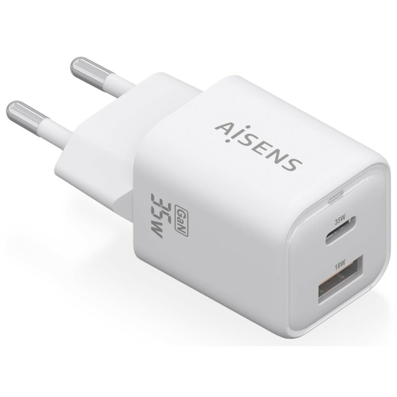 AISENS ASCH-35W2P024-W cargador de dispositivo móvil Universal Corriente alterna Carga rápida Interior