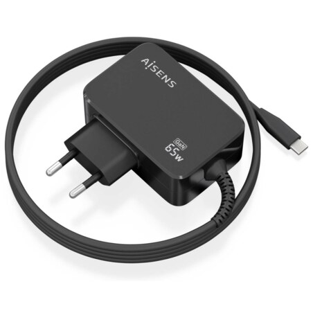 AISENS ASCH-1PD65WL033-BK cargador de dispositivo móvil Universal Corriente alterna Interior