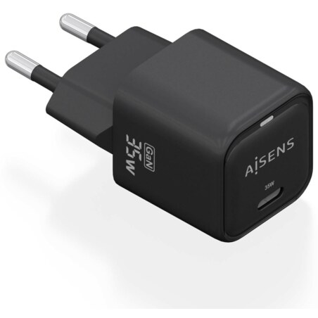 AISENS ASCH-35W1P023-BK cargador de dispositivo móvil Universal Corriente alterna Carga rápida Interior