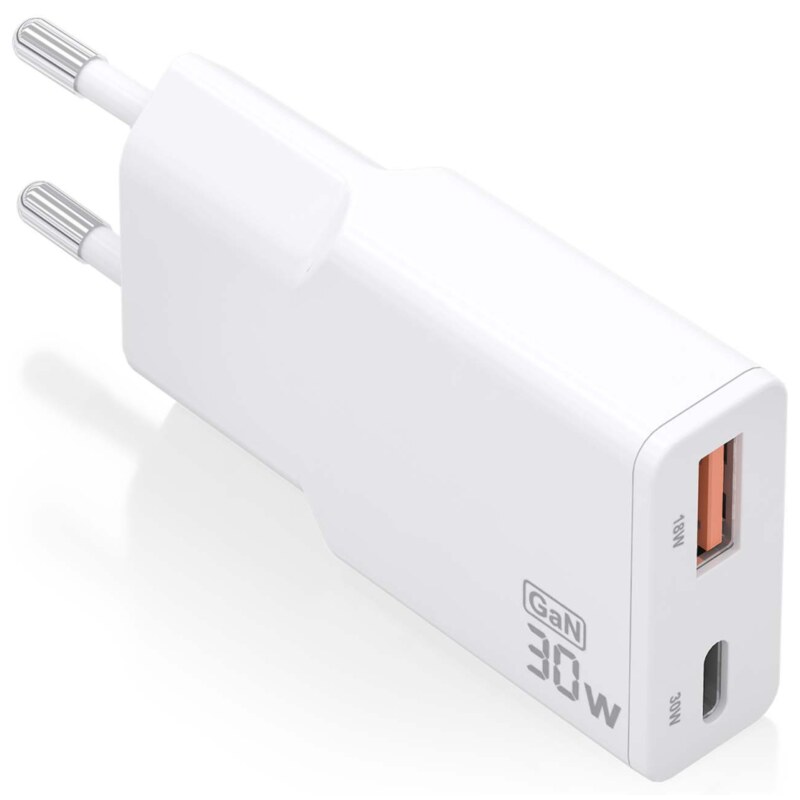 AISENS ASCH-30W2P046-W cargador de dispositivo móvil Cámara digital, MP3, MP4, Teléfono móvil, Navegante, Portátil, Consola de j