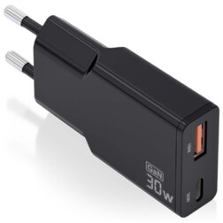 AISENS ASCH-30W2P047-BK cargador de dispositivo móvil Cámara digital, MP3, MP4, Teléfono móvil, Navegante, Portátil, Consola de 