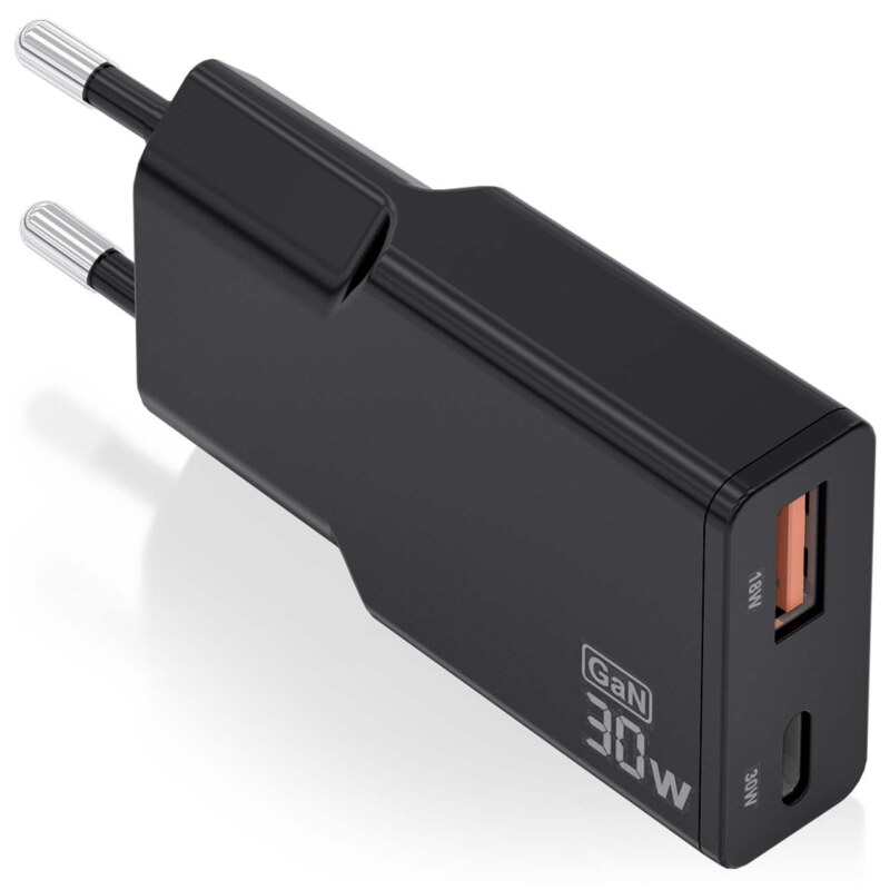 AISENS ASCH-30W2P047-BK cargador de dispositivo móvil Cámara digital, MP3, MP4, Teléfono móvil, Navegante, Portátil, Consola de 