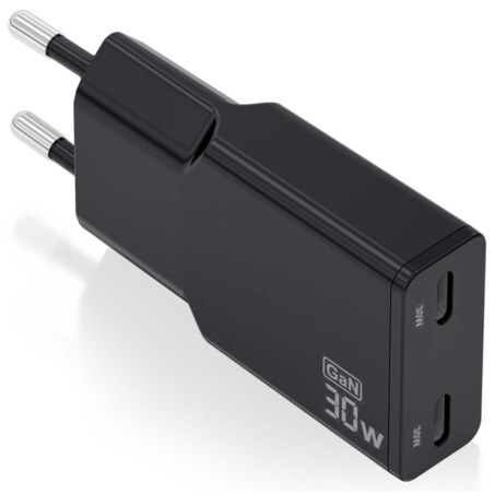 AISENS ASCH-30W2P049-BK cargador de dispositivo móvil Cámara digital, MP3, MP4, Teléfono móvil, Navegante, Portátil, Consola de 