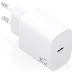 AISENS Cargador GaN 30W, 1xUSB-C PD3.0, Blanco