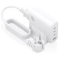 AISENS Cargador Sobremesa GaN 140W, 3x USB-C PD3.1 QC4.0 QC5.0, 1x USB-A QC3.0, Blanco