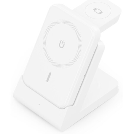 AISENS ASCH-15W4WC063-W cargador de dispositivo móvil Auriculares, Smartphone, Reloj inteligente Cargador inalámbrico Interior
