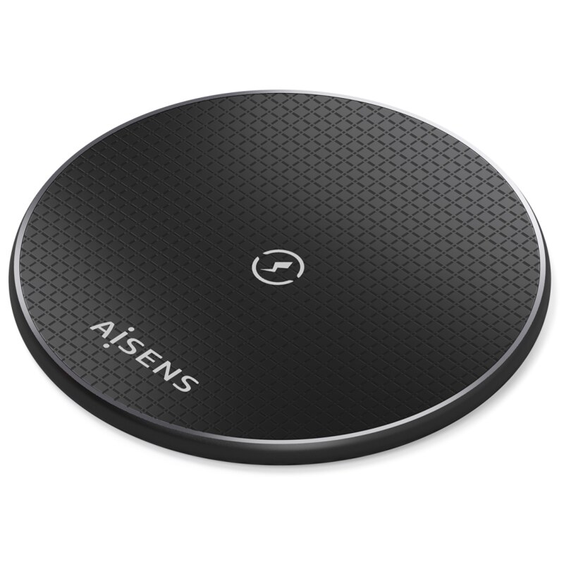 AISENS ASCH-15W1WC058-BK cargador de dispositivo móvil Smartphone Cargador inalámbrico Interior