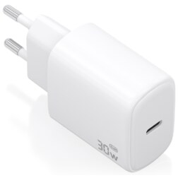 AISENS Cargador GaN 30W, 1xUSB-C PD3.0, Blanco