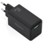AISENS Cargador GaN 65W, 2xUSB-C PD3.0 QC4.0, 1xUSB-A QC3.0, Negro