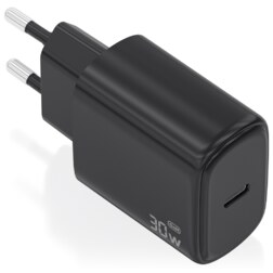 AISENS Cargador GaN 30W, 1xUSB-C PD3.0, Negro