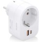 AISENS ASPS-1A1C06-W cargador de dispositivo móvil Universal Blanco Corriente alterna Carga rápida Interior