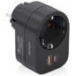 AISENS ASPS-1A1C07-BK cargador de dispositivo móvil Universal Corriente alterna Carga rápida Interior