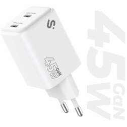 SUBBLIM Cargador GaN 45W Doble USB-C