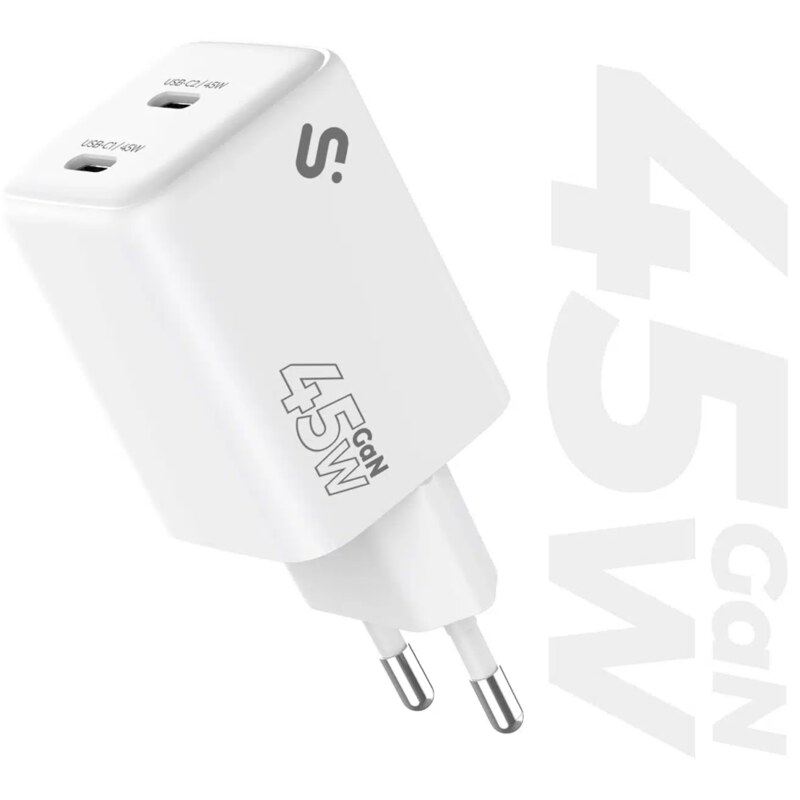 SUBBLIM Cargador GaN 45W Doble USB-C