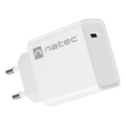 NATEC RIBERA Universal Blanco Corriente alterna Carga rápida Interior