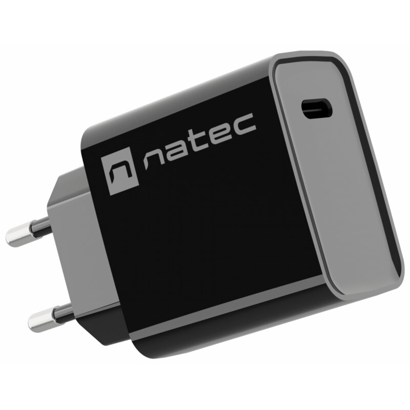 NATEC RIBERA Universal Negro Corriente alterna Carga rápida Interior
