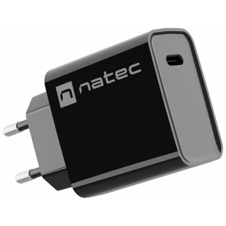 NATEC RIBERA Universal Negro Corriente alterna Carga rápida Interior