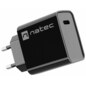 NATEC RIBERA Universal Negro Corriente alterna Carga rápida Interior
