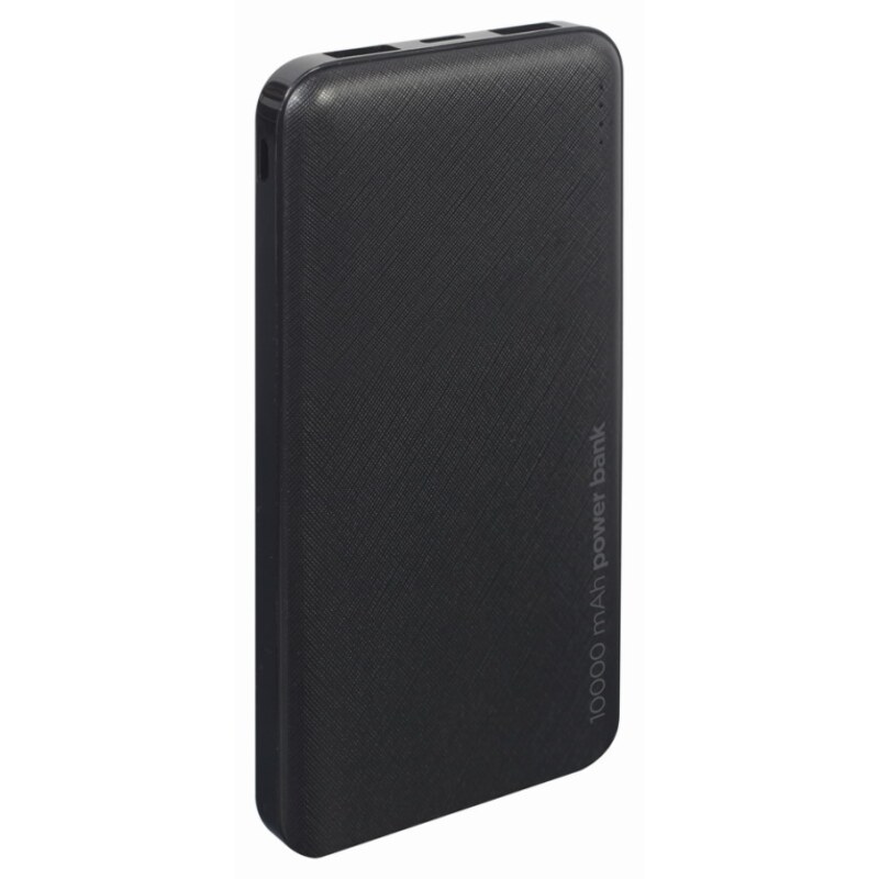 Gembird PB10-02 batería externa Polímero de litio 10000 mAh Negro