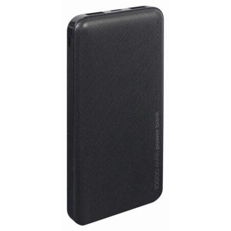 Gembird PB10-02 batería externa Polímero de litio 10000 mAh Negro