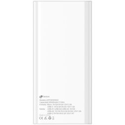 Leotec LEPOW30W22W batería externa Polímero de litio 30000 mAh Blanco