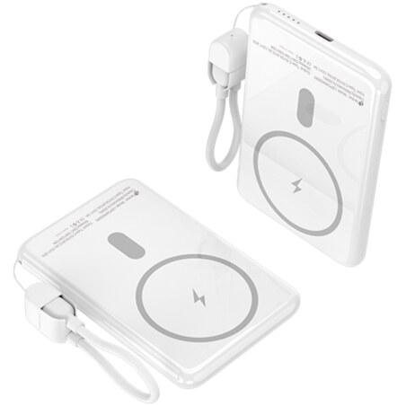 Leotec Power Bank inalámbrico 5000mAh 20W Blanco