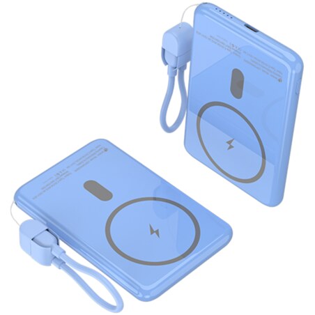 Leotec Power Bank inalámbrico 5000mAh 20W Azul